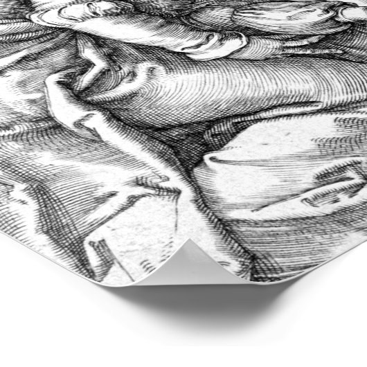 Hendrick Goltzius Christus die het kruis draagt Poster (Hoek)