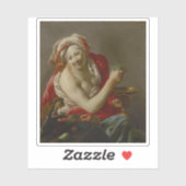 Hendrick ter Brugghen - Bacchante met een aap Sticker (Vel)