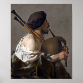 Hendrick ter Brugghen Bagpipe Player Poster (Voorkant)