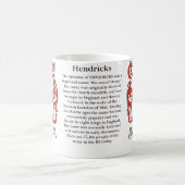 Hendricks, de oorsprong, de betekenis en de krest koffiemok (Center)