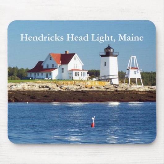 Hendricks Head Light, Maine Mousepad Muismat (Voorkant)