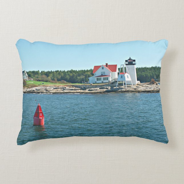 Hendricks Head Lighthouse, Maine Accent Pillow Accent Kussen (Voorkant)