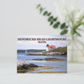 Hendricks Head Lighthouse, Maine Briefkaart (Staand voorkant)