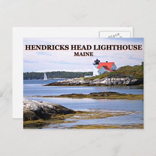 Hendricks Head Lighthouse, Maine Briefkaart (Voorkant / Achterkant)