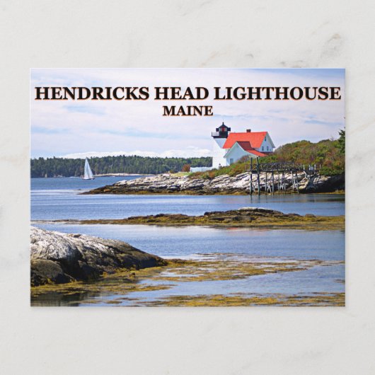 Hendricks Head Lighthouse, Maine Briefkaart (Voorkant)