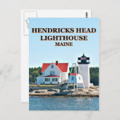 Hendricks Head Lighthouse, Maine Briefkaart (Voorkant / Achterkant)