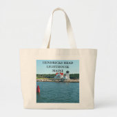 Hendricks Head Lighthouse, Maine Grote Tote Bag (Voorkant)
