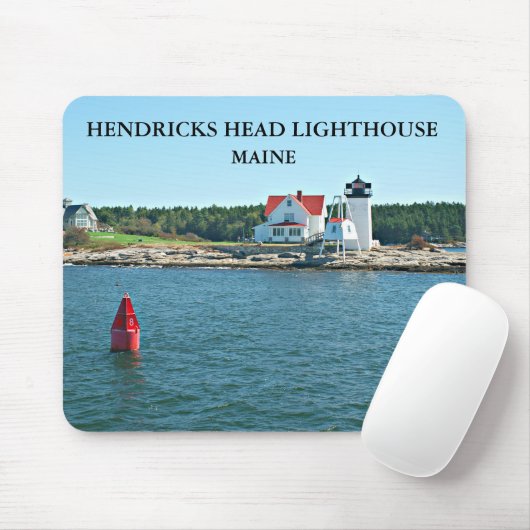 Hendricks Head Lighthouse, Maine Mousepad Muismat (Met muis)