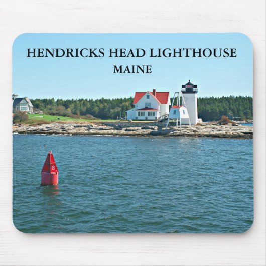 Hendricks Head Lighthouse, Maine Mousepad Muismat (Voorkant)