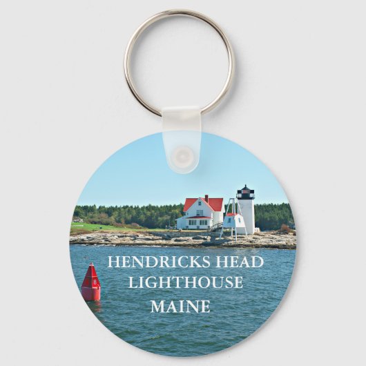Hendricks Head Lighthouse, Maine Sleutelhanger (Voorkant)