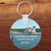 Hendricks Head Lighthouse, Maine Sleutelhanger (Voorkant)