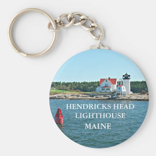 Hendricks Head Lighthouse, Maine Sleutelhanger (Voorkant)