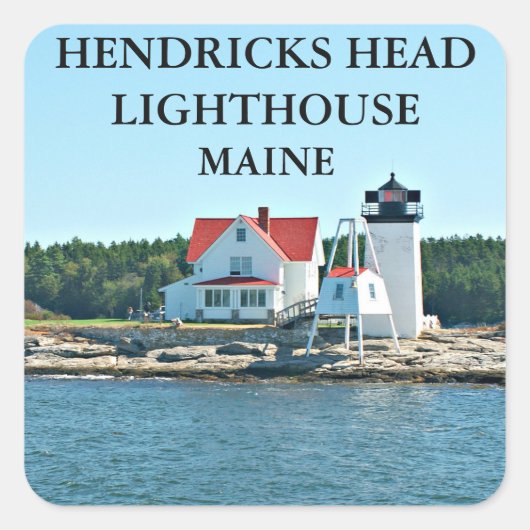 Hendricks Head Lighthouse, Maine Stickers (Voorkant)