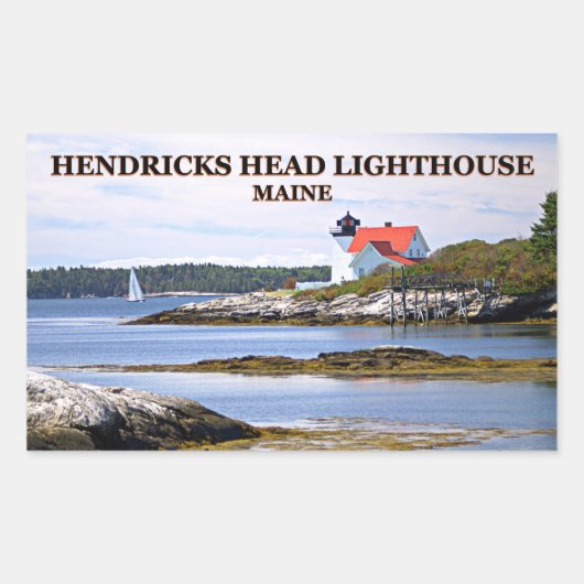 Hendricks Head Lighthouse, Maine Stickers (Voorkant)