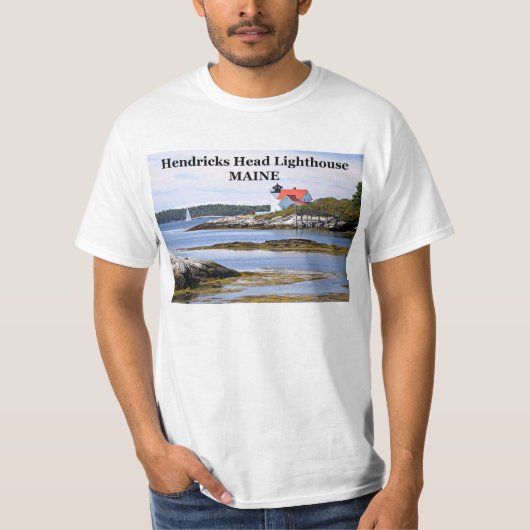 Hendricks Head Lighthouse, Maine T-Shirt (Voorkant)