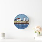 Hendricks Head Lighthouse, Maine Wall Clock Ronde Klok (Huis)