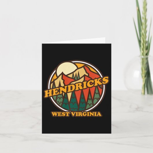 Hendricks West Virginia Mountain Hiking So Kaart (Voorkant)
