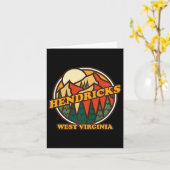 Hendricks West Virginia Mountain Hiking So Kaart (Gele Bloem)
