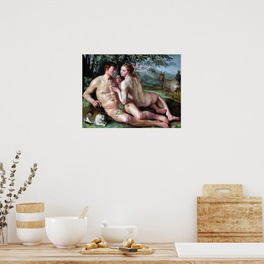 Hendrik Goltzius De Herfst van Man Poster (Keuken)