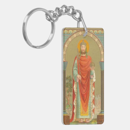 Hendrik II, keizer (BBS 10) Rechthoekig Sleutelhanger (Voorkant Links)