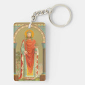 Hendrik II, keizer (BBS 10) Rechthoekig Sleutelhanger (achterkant)