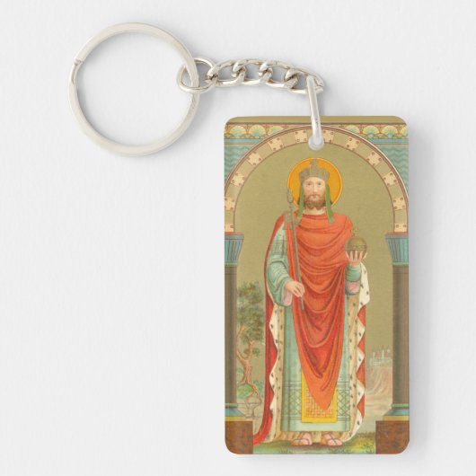 Hendrik II, keizer (BBS 10) Rechthoekig Sleutelhanger (Voorkant)