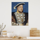 Hendrik VIII van Engeland - Hans Holbien de Jonger Poster (Keuken)