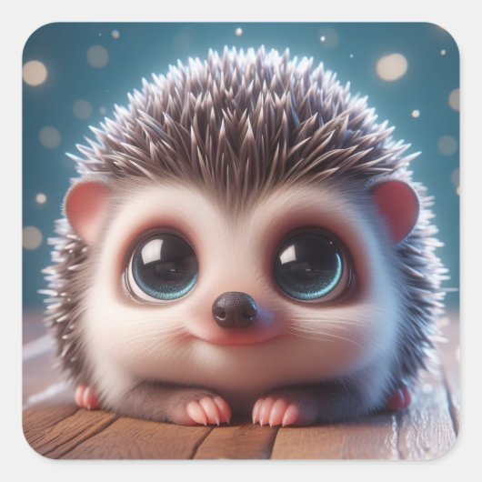 "Hendrix" Vierkante Sticker (Voorkant)