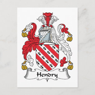 Hendry Family Crest Briefkaart