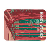 Hendy Bossen State Park California Badge  Magneet (Horizontaal)