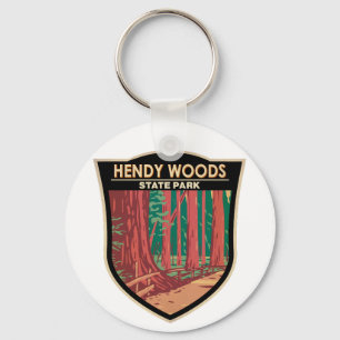 Hendy Bossen State Park California Badge  Sleutelhanger
