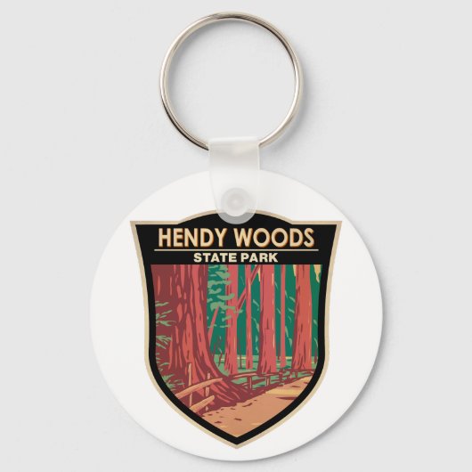 Hendy Bossen State Park California Badge  Sleutelhanger (Voorkant)