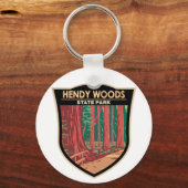 Hendy Bossen State Park California Badge  Sleutelhanger (Voorkant)