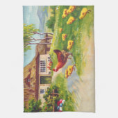 Henen, kippen en paaseieren theedoek (Verticaal)