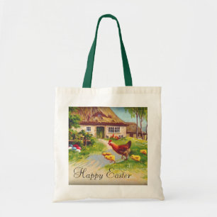 Henen, kippen en paaseieren tote bag
