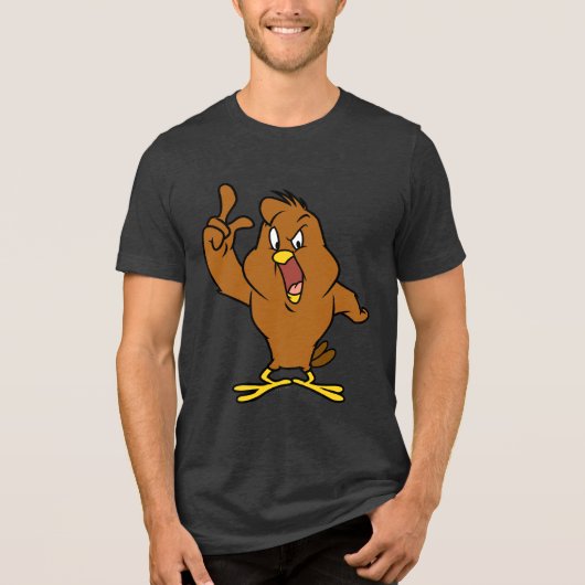 Henery Havik Schreeuwt Tri-Blend Shirt (Voorkant)