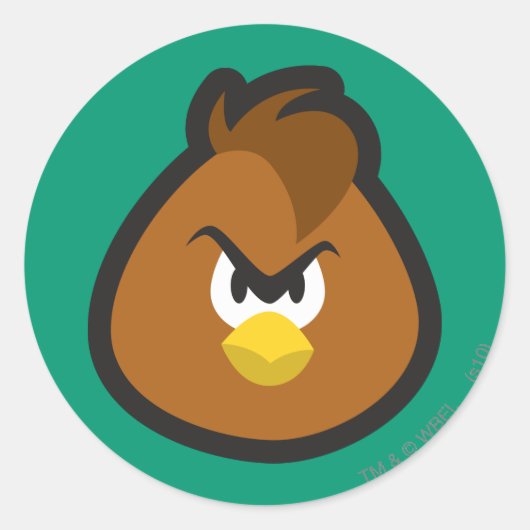 Henery Hawk 3 Ronde Sticker (Voorkant)