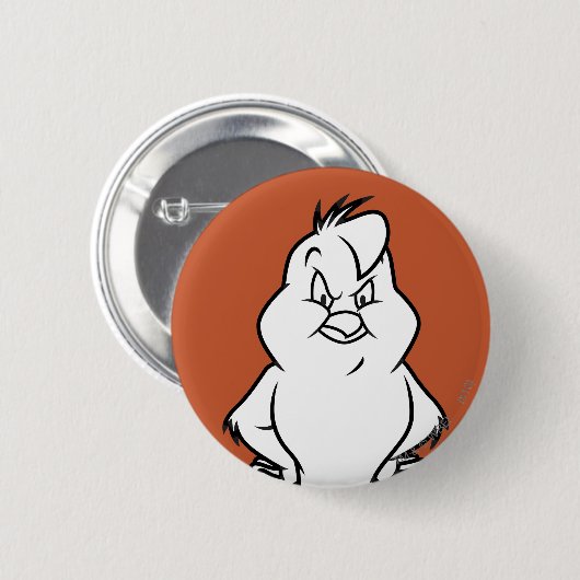 Henery Hawk Ronde Button 5,7 Cm (Voorkant /achterkant)