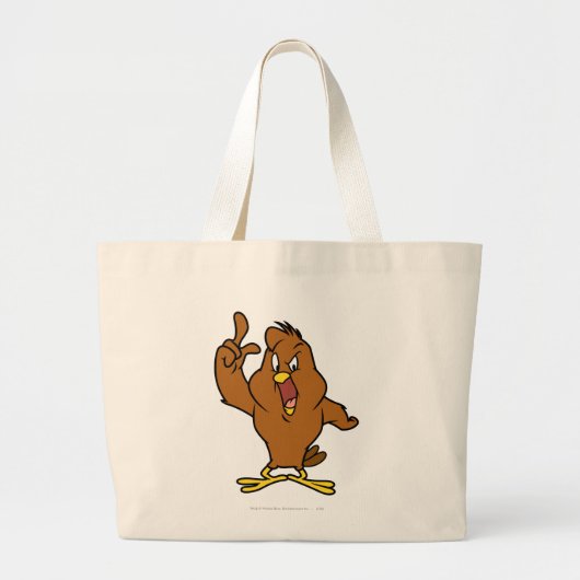 Henery Hawk Schreeuwt Grote Tote Bag (Voorkant)