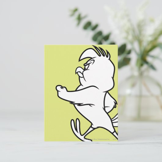 Henery Hawk Walking Briefkaart (Staand voorkant)