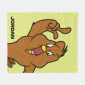 Henery Hawk Yelling | Add Your Name Fleece Deken (Voorkant (Horizontaal))