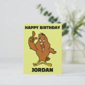 Henery Hawk Yelling Briefkaart (Staand voorkant)