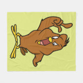 Henery Hawk Yelling Fleece Deken (Voorkant (Horizontaal))