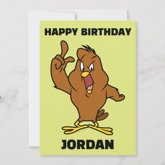 Henery Hawk Yelling Kaart (Voorkant)