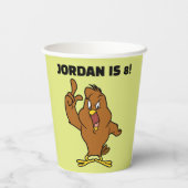 Henery Hawk Yelling Papieren Bekers (Achterkant)