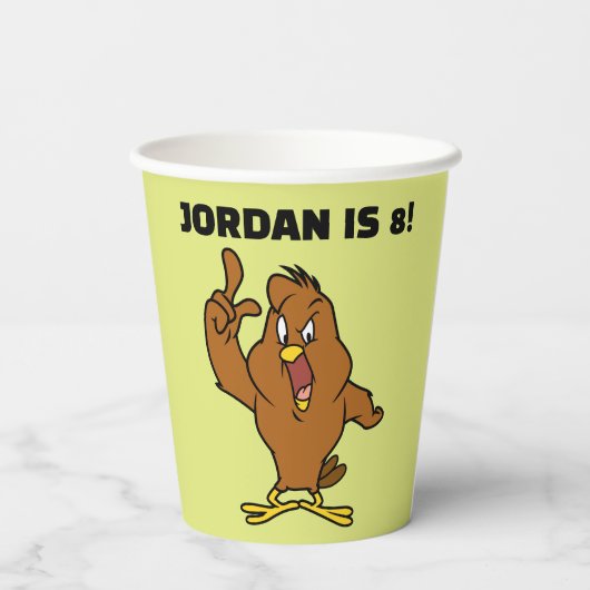 Henery Hawk Yelling Papieren Bekers (Achterkant)