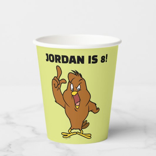 Henery Hawk Yelling Papieren Bekers (Voorkant)