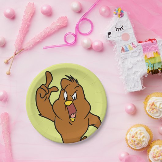 Henery Hawk Yelling Papieren Bordje (Feest)