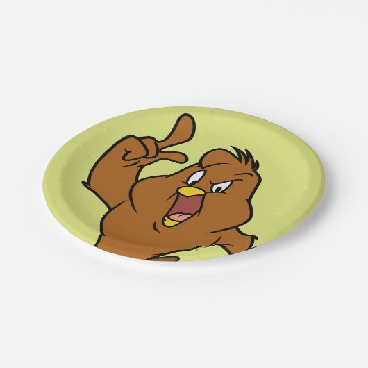 Henery Hawk Yelling Papieren Bordje (Gekanteld)