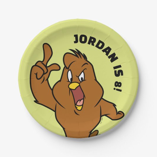 Henery Hawk Yelling Papieren Bordje (Voorkant)